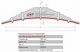 Лист коренной рессорный №1 Урал 4320-30, 55571-30, 555716-30, 555717-30 задний