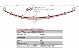 Лист подкоренной рессорный №2 ЗиЛ 5301 передний