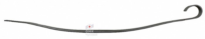 Передний подкоренной рессорный лист №2 для автомобилей производства ПАО "Камаз" 6580