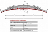 Лист коренной рессорный №1 Прицеп 9911 задний