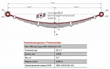 Задний коренной рессорный лист №1 УАЗ 469, 3151